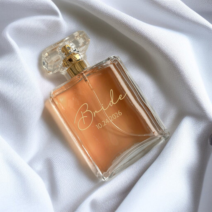 Custom Engraved perfume bottle for bride